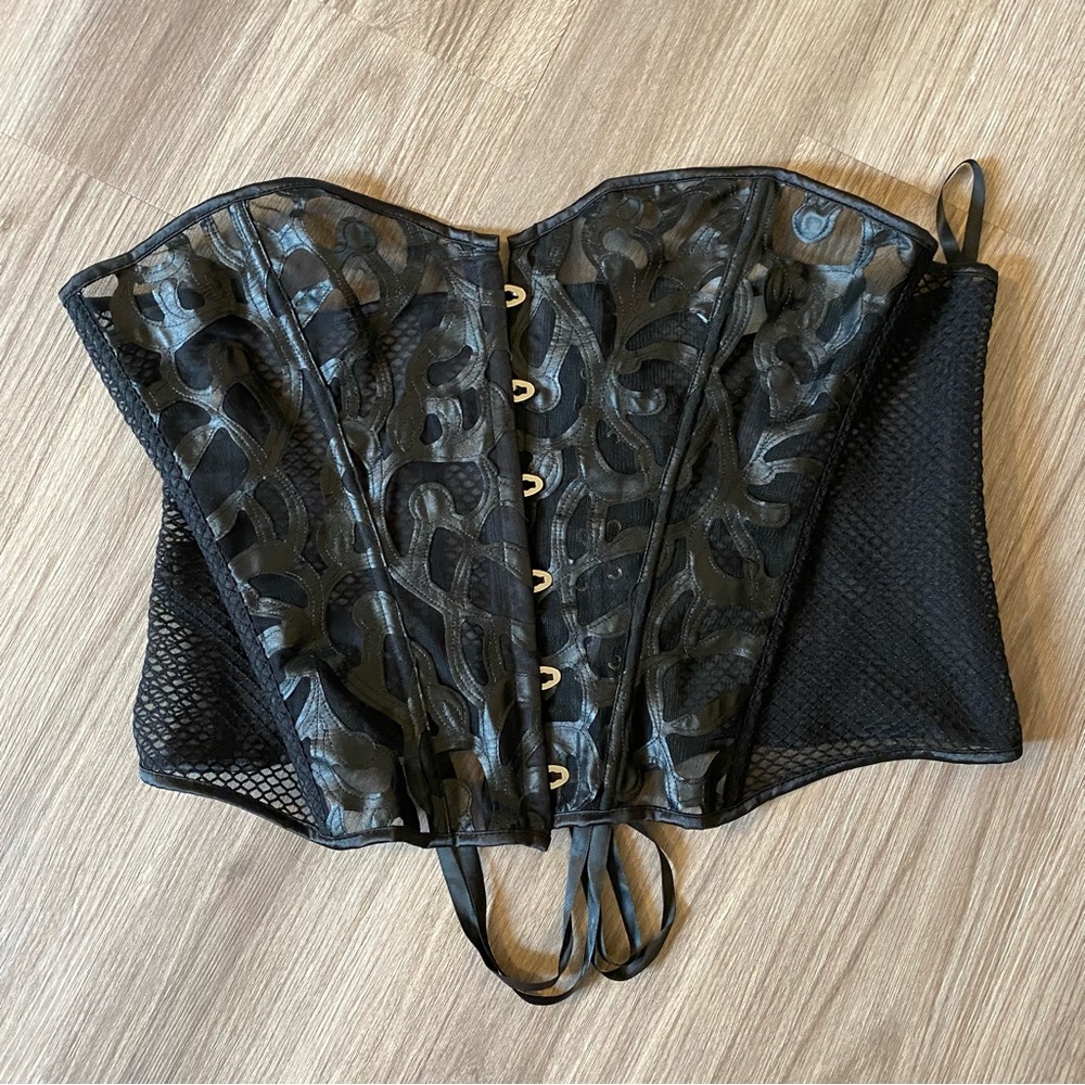 SHEIN black lace corset size 4XL